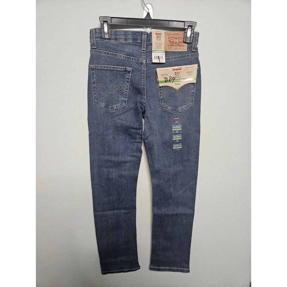 Boys Levis 511 Jeans Blue Sz 12 W26 X 27L